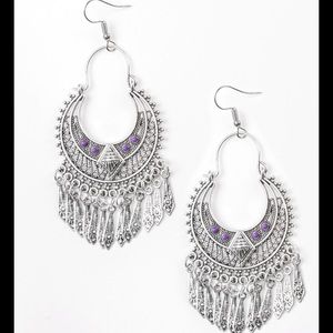 Paparazzi Purple Earrings Walk on the Wildside
